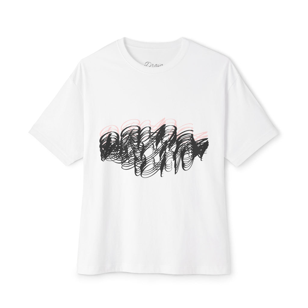 Dravas Graphic Tee — "Drawing" Oversized Boxy Tee-Unisex