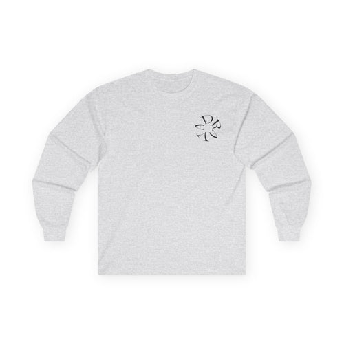 Minimal Script D Logo Long Sleeve Tee | Monogram D Chest and Back