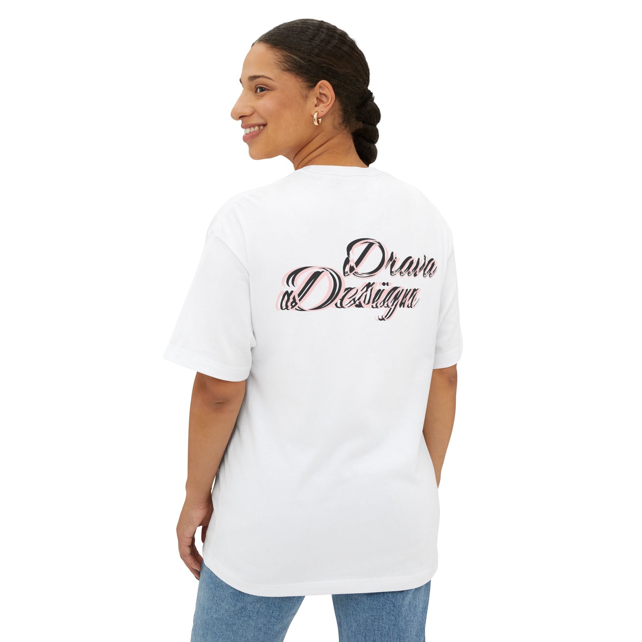 Dravas Graphic Tee — "Drawing" Oversized Boxy Tee-Unisex