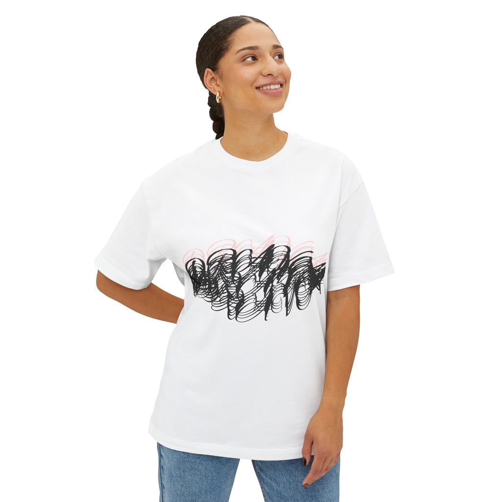 Dravas Graphic Tee — "Drawing" Oversized Boxy Tee-Unisex